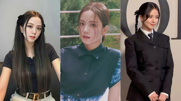 Các kiểu tóc nổi bật của Jisoo - tóc râu gián